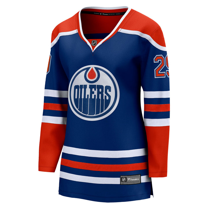 Leon Draisaitl Edmonton Oilers Women's Fanatics Breakaway Royal Blue Home Jersey