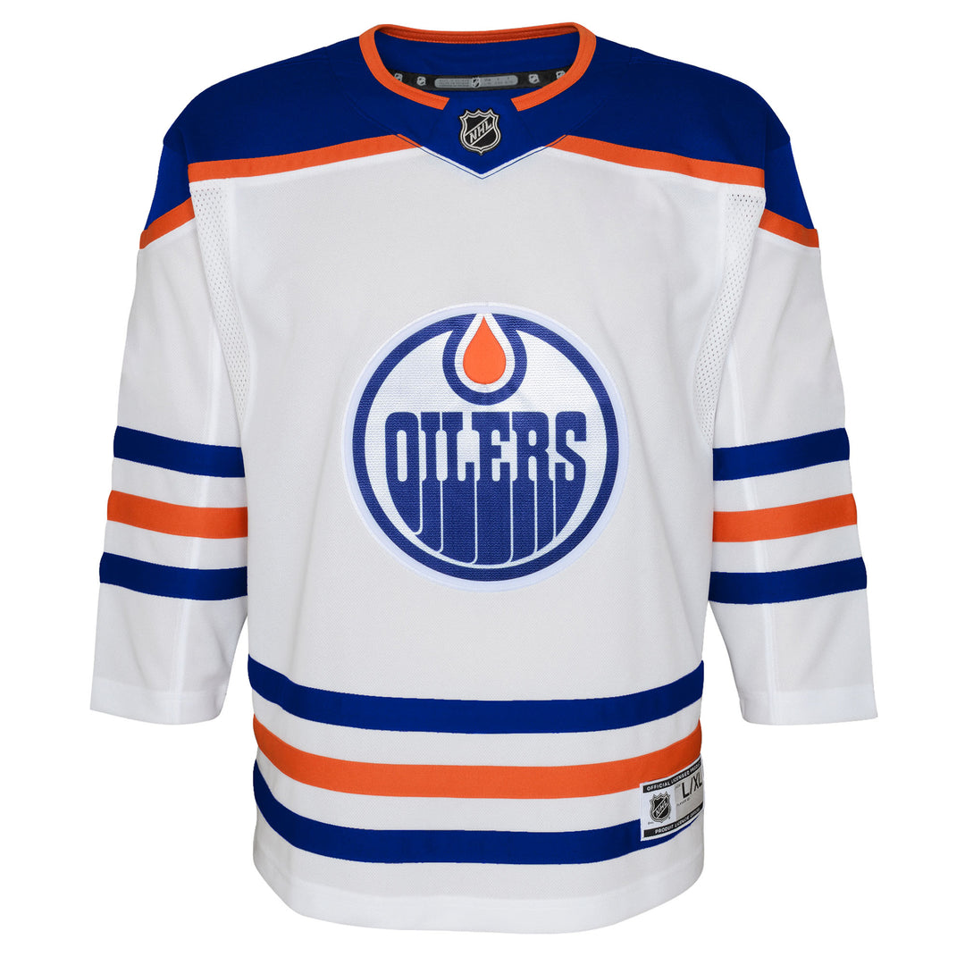 Leon Draisaitl Edmonton Oilers Youth White Away Jersey