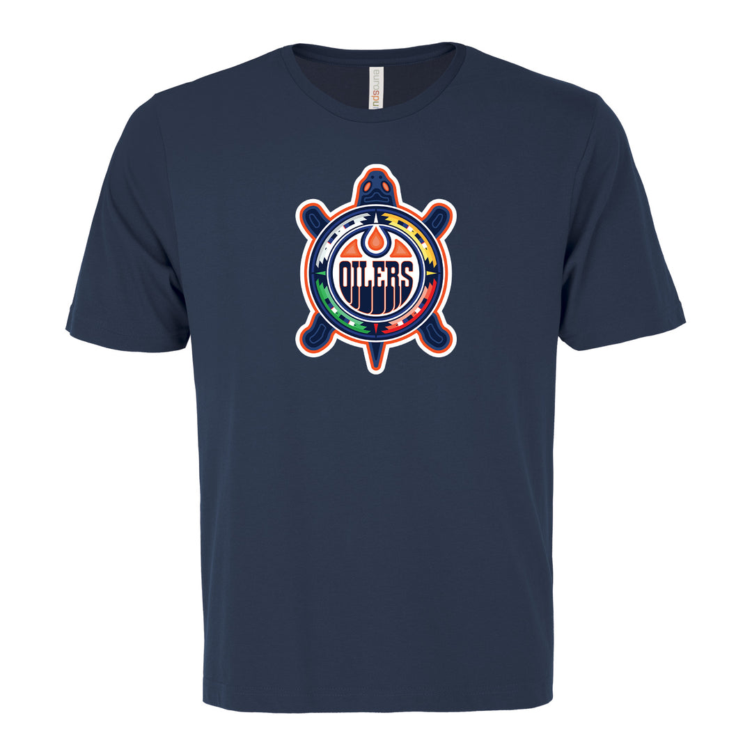 Edmonton Oilers Turtle Island Logo T-Shirt