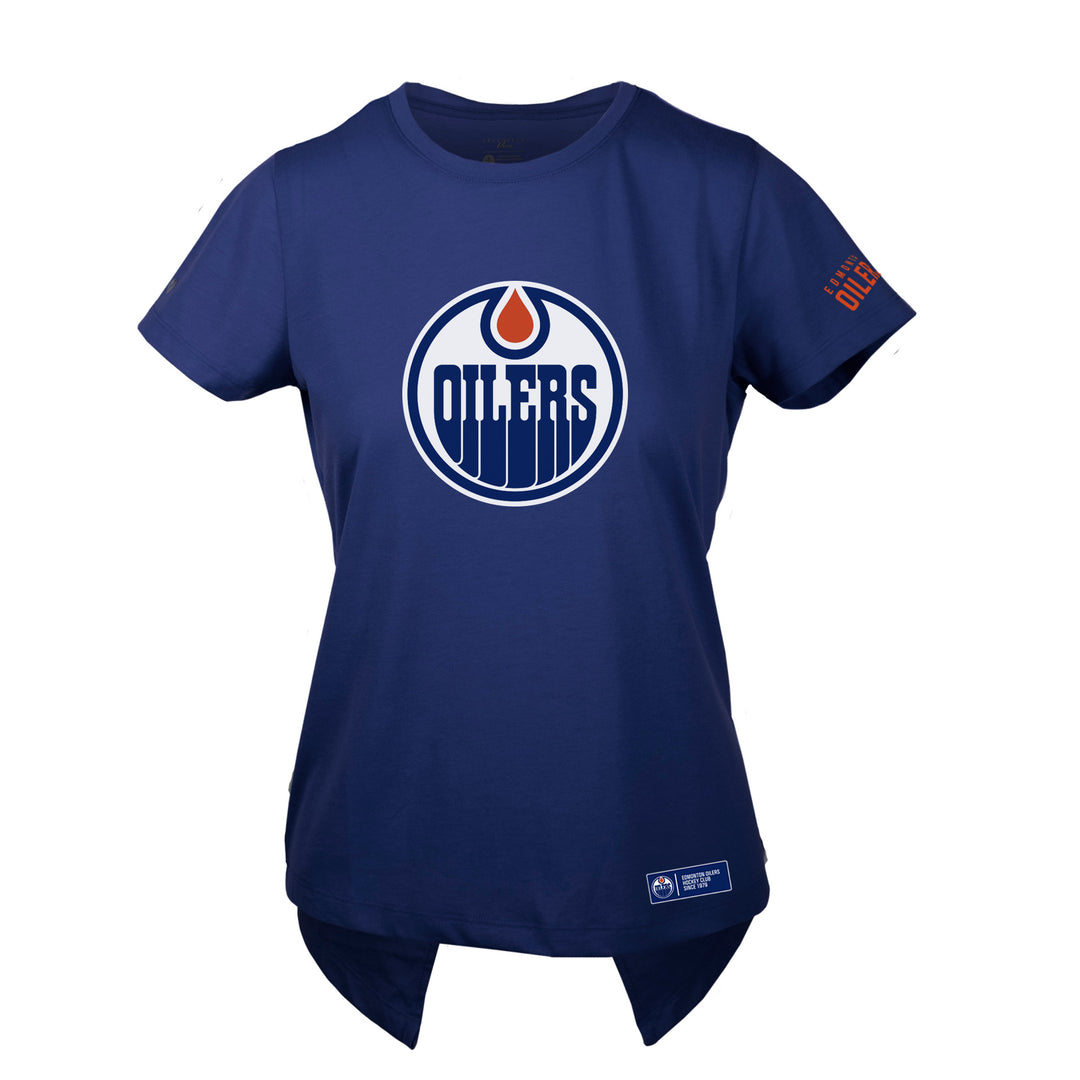 Edmonton Oilers Women's Levelwear Core Gaby Royal Blue T-Shirt