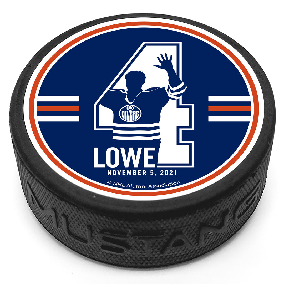 Edmonton Oilers Kevin Lowe Retirement Night Puck