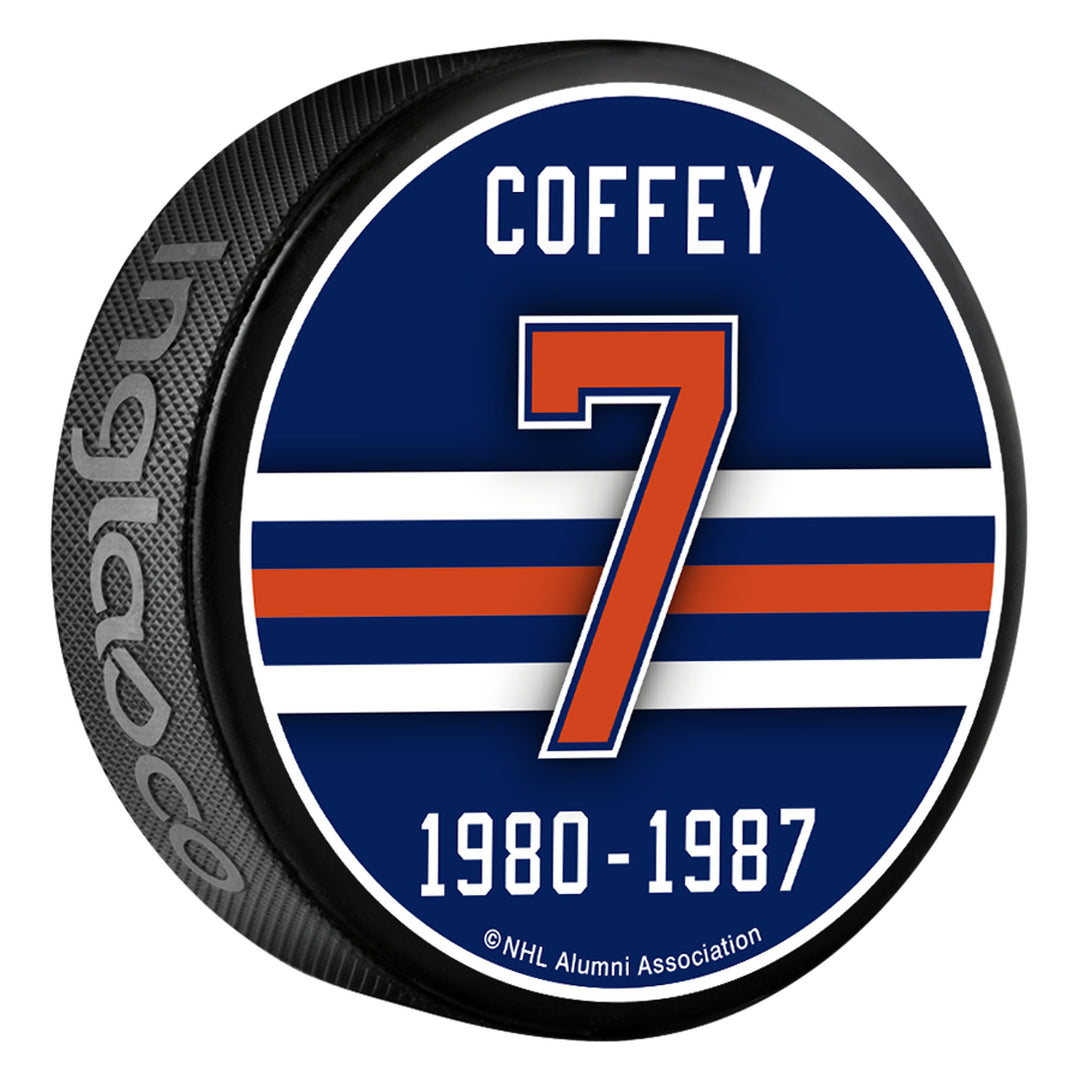 Paul Coffey Edmonton Oilers Banner Puck