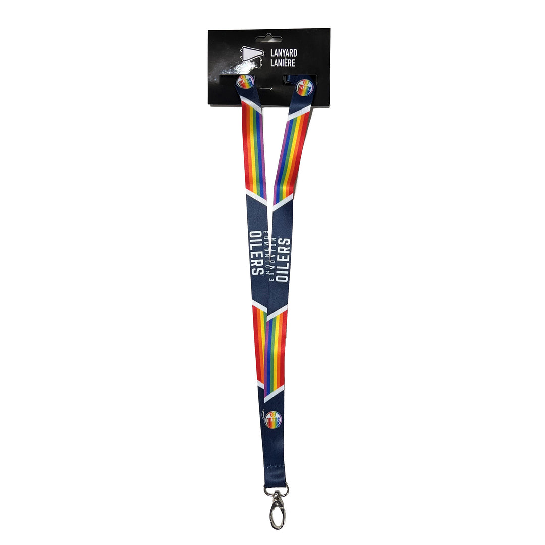 Edmonton Oilers Sublimated Pride Lanyard