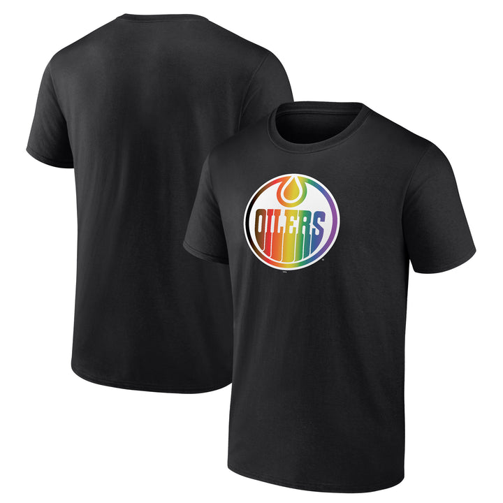 Edmonton Oilers Fanatics Pride Black T-Shirt