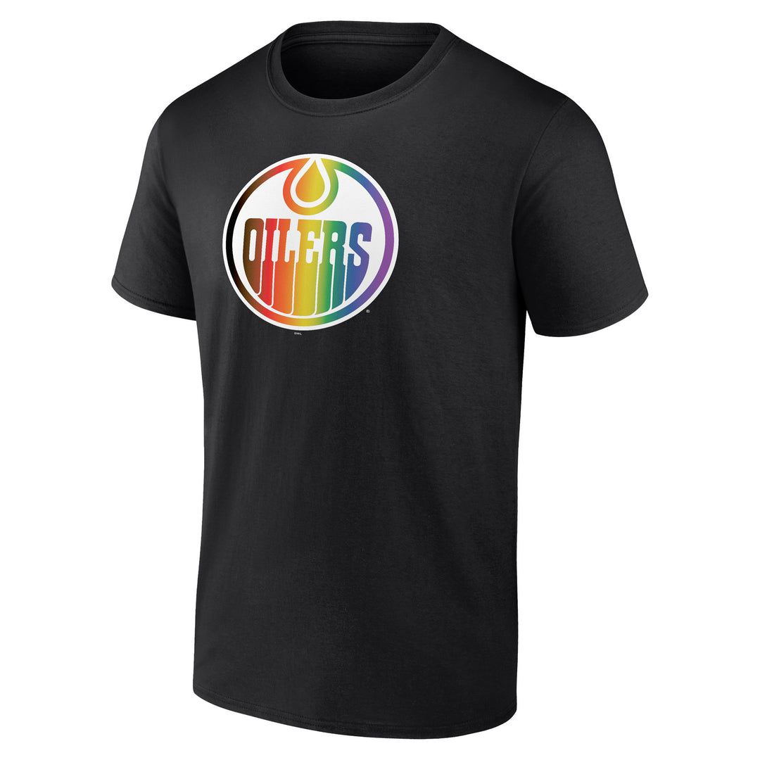 Edmonton Oilers Fanatics Pride Black T-Shirt