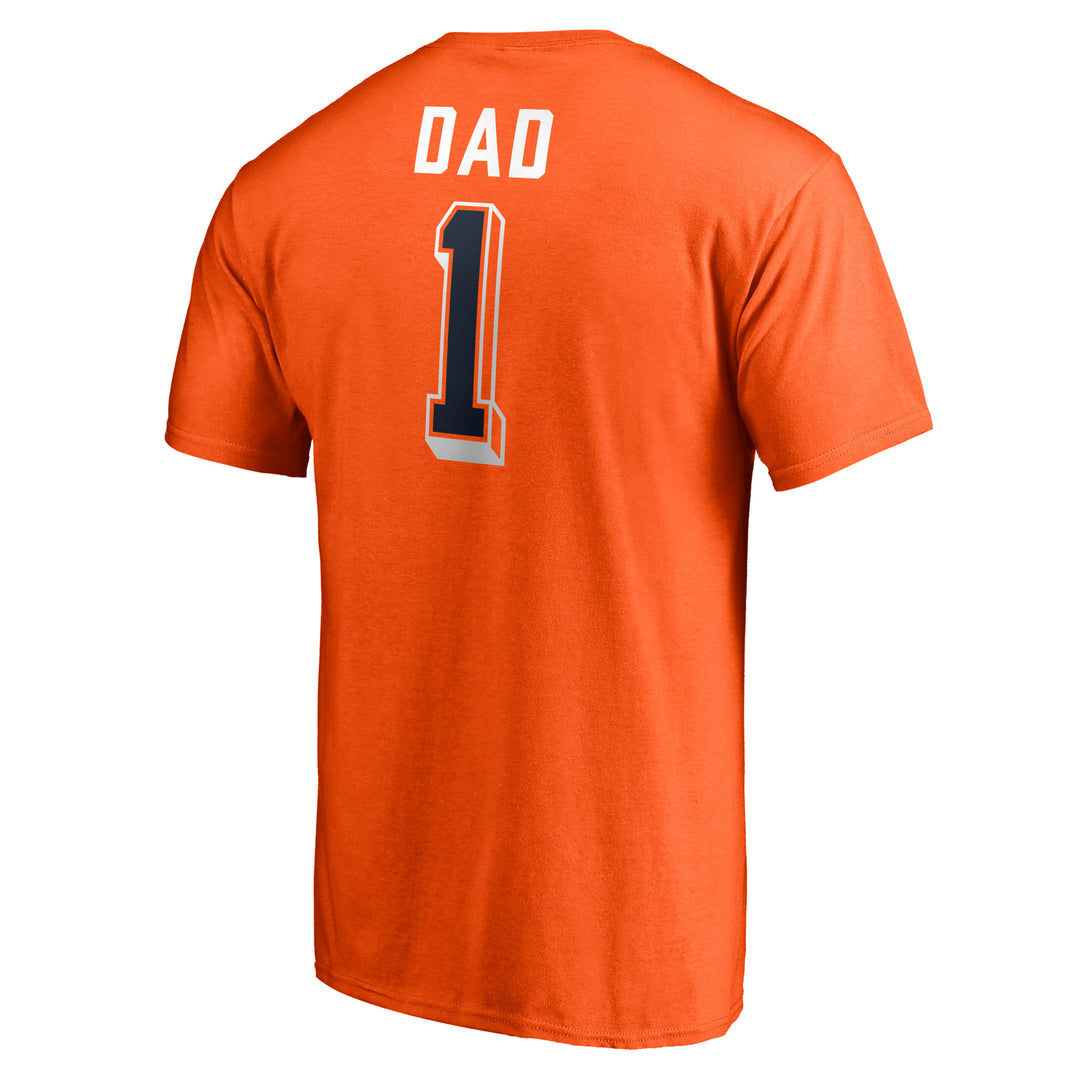 Edmonton Oilers #1 Dad Tee Orange T-Shirts