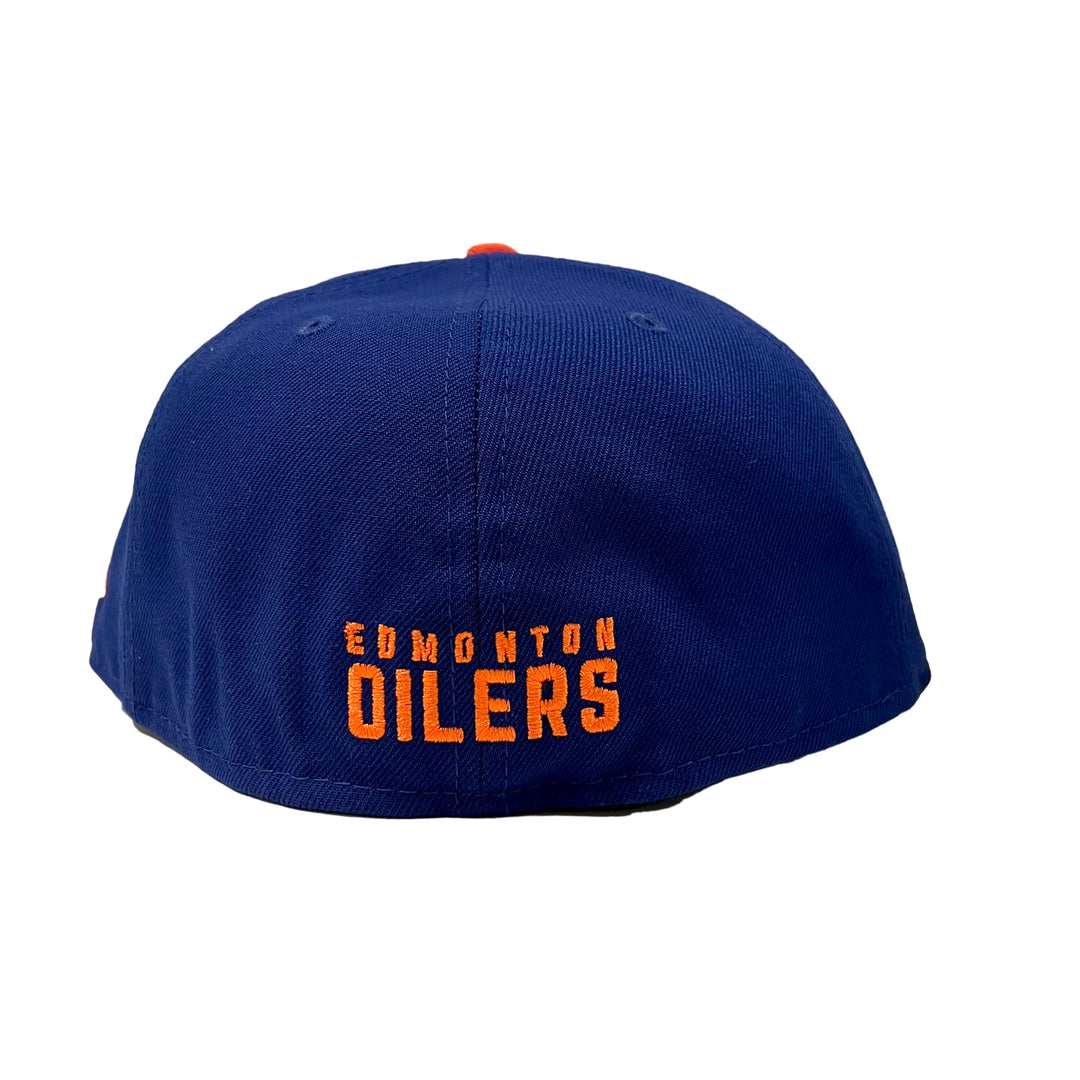 Edmonton Oilers New Era Royal Blue 59FIFTY Fitted Logo Hat