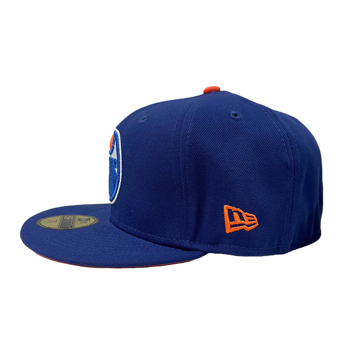 Edmonton Oilers New Era Royal Blue 59FIFTY Fitted Logo Hat