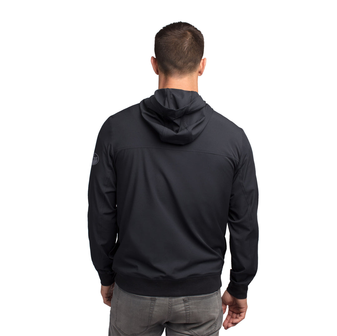 Edmonton Oilers TravisMathew Black Wanderlust Full Zip Jacket