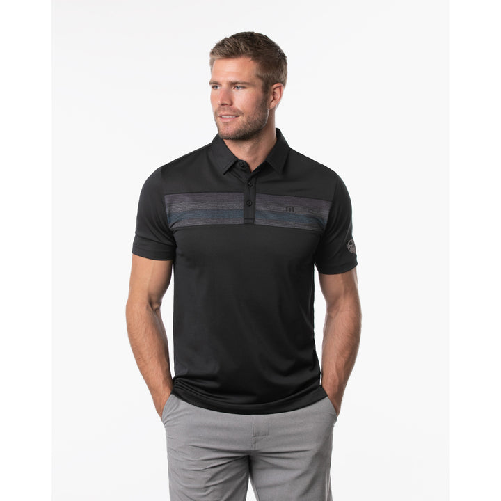 Edmonton Oilers TravisMathew Black Ante Up Polo