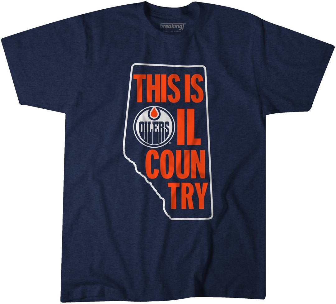 Edmonton Oilers "THIS IS OIL COUNTRY" Navy T-Shirt