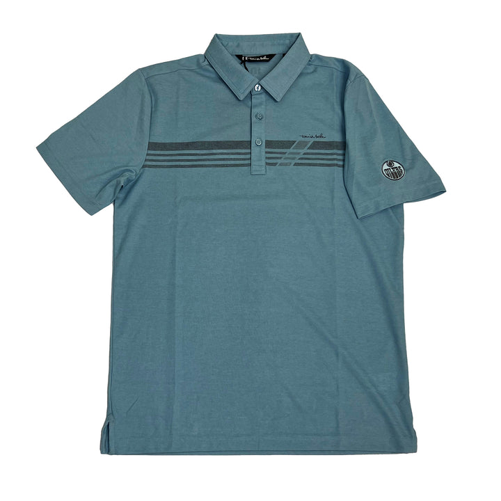 Edmonton Oilers TravisMathew Even Money Blue Polo