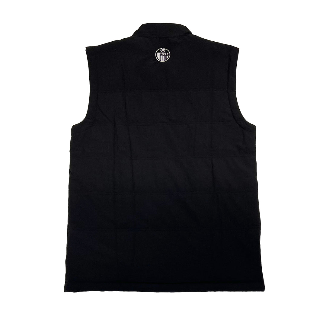Edmonton Oilers TravisMathew Interlude Black Puffer Vest
