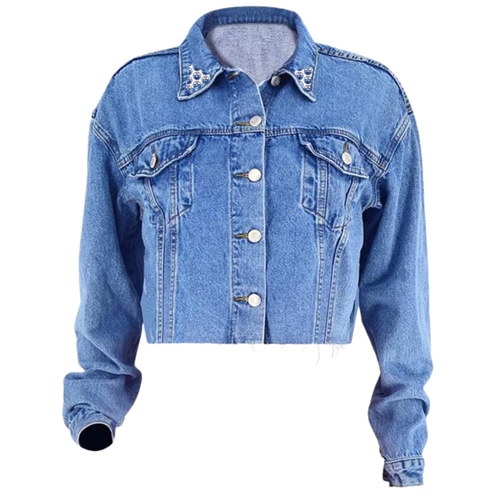 Edmonton Oilers Women's The Luxesse Shop Denim Jean Jacket