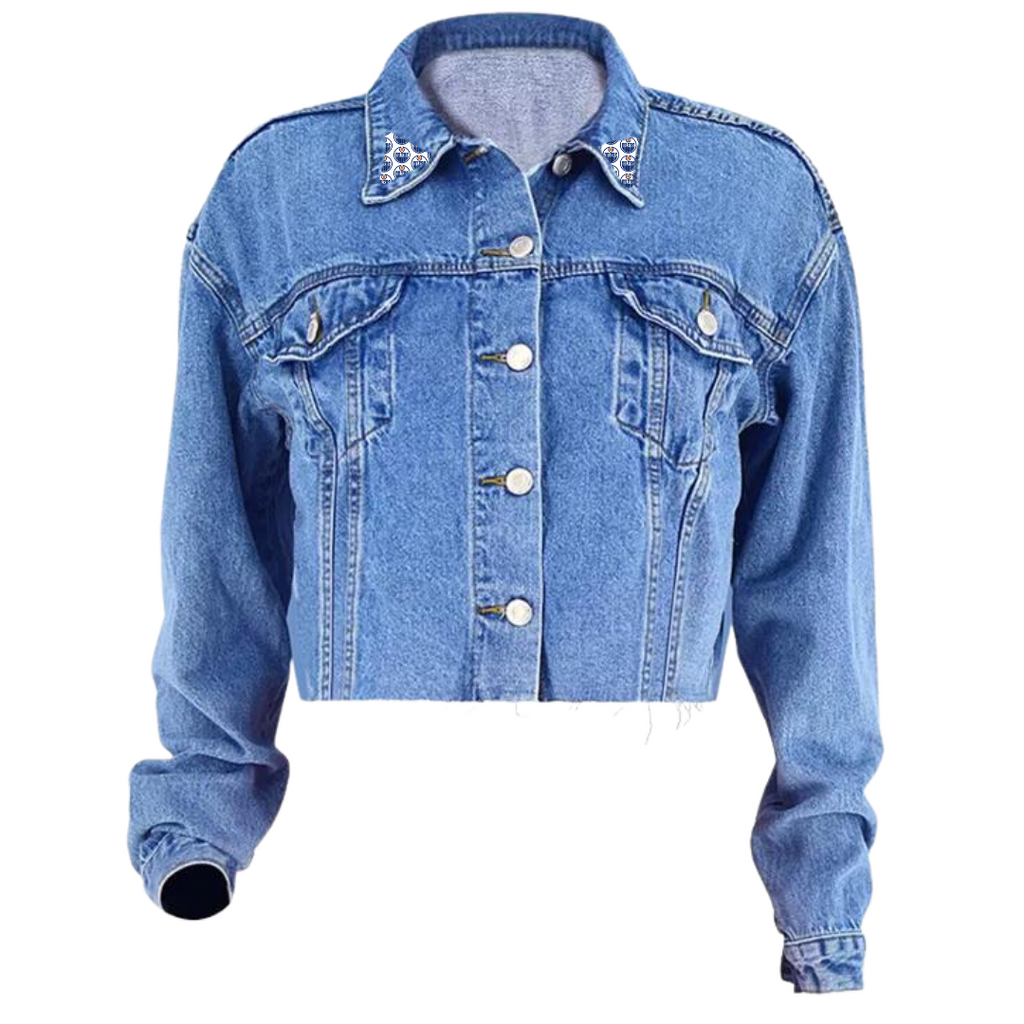 Edmonton Oilers Women's The Luxesse Shop Denim Jean Jacket – ICE