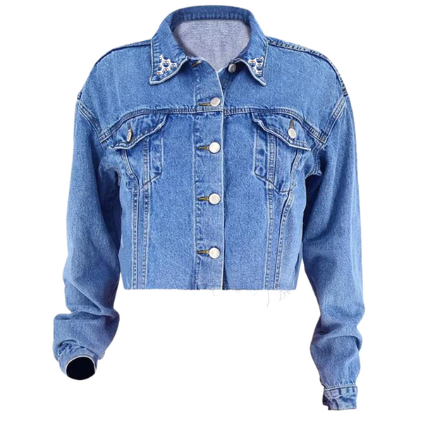 Edmonton Oilers Women's The Luxesse Shop Denim Jean Jacket – ICE