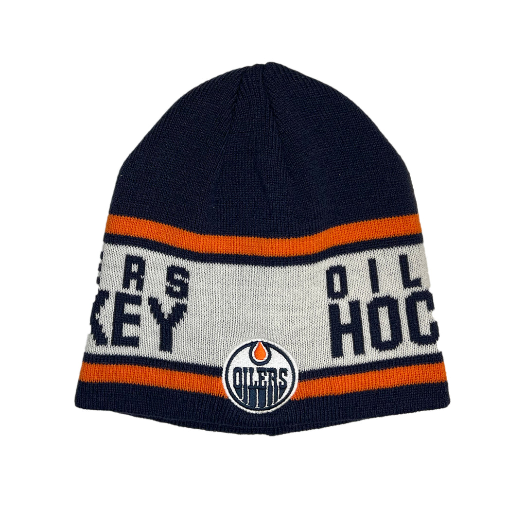 Edmonton Oilers Youth Textured Knit Toque