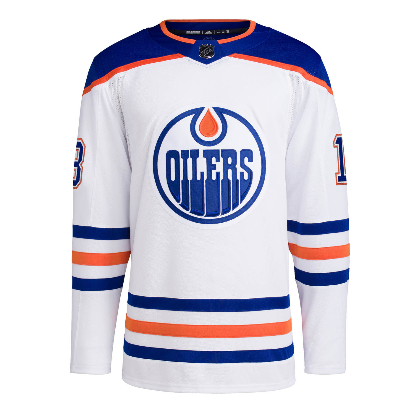 Zach Hyman Edmonton Oilers adidas Primegreen Authentic White Away Jersey