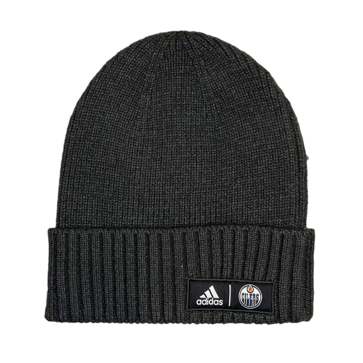 Edmonton Oilers Charcoal Black Cuffed Beanie