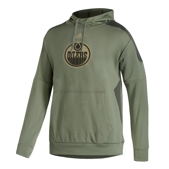 Edmonton Oilers adidas Military Camo Pullover Hoodie