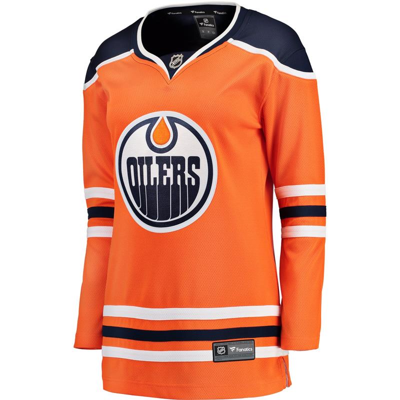 Edmonton Oilers Womens Fanatics Breakaway Orange Home Jersey